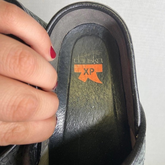 Dansko | Mules Clogs Shoes Black Suede Velvet - Picture 8 of 9